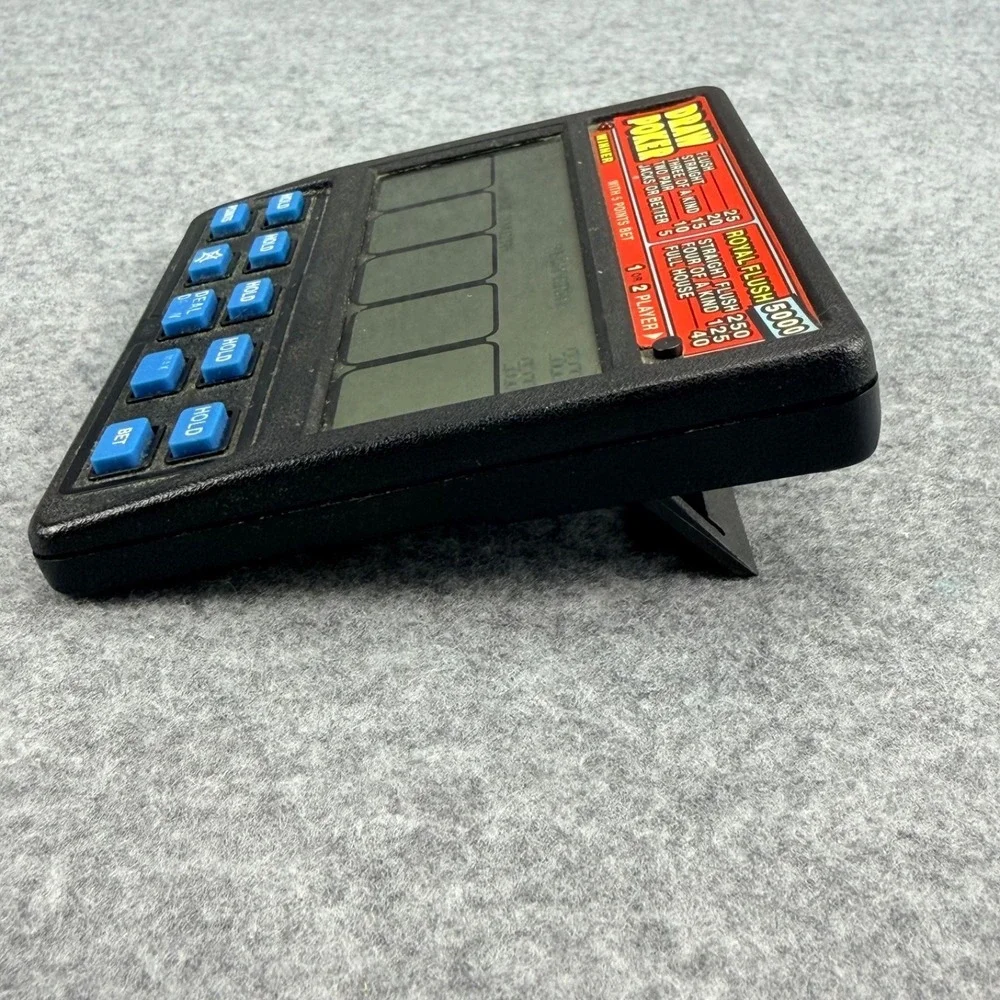 2000's Draw Poker RADICA 1410 Royal Flush 5000 Handheld Video Game Vintage